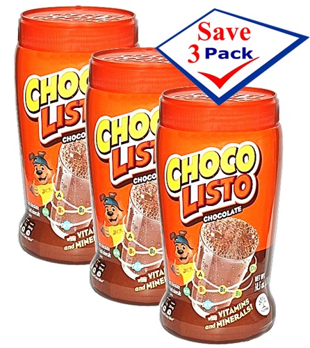 Chocolisto Chocolate Powder 10.5 oz Pack of 3